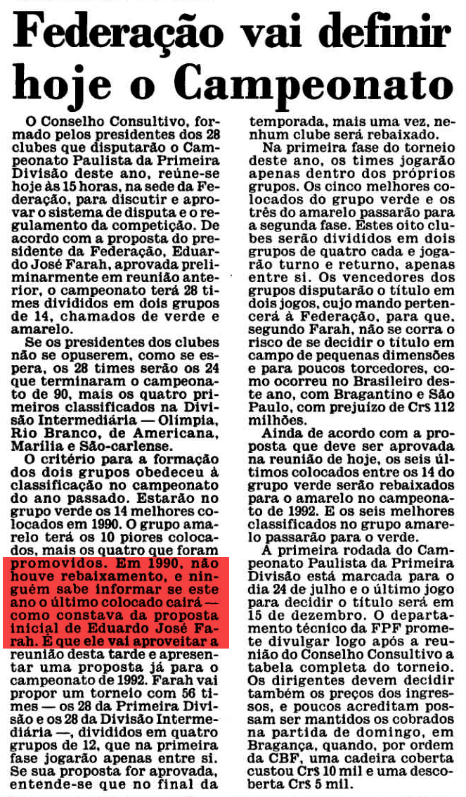 Como é o regulamento do Campeonato Paulista?