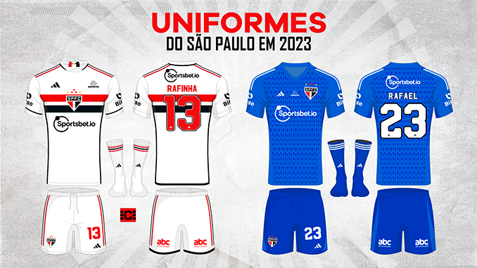 Uniforme de Jogo  São Paulo Mania